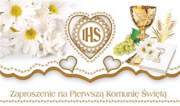ZAPROSZENIE WYCIN.ZŁOC. POL KOMUNIA