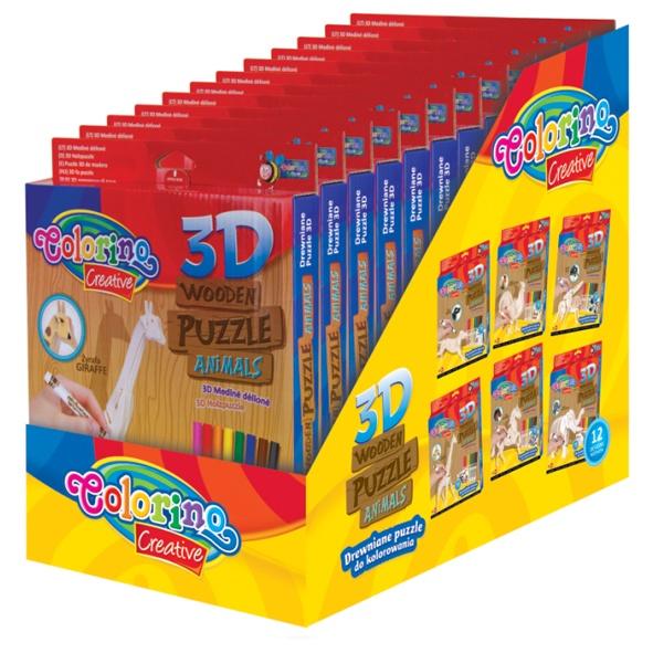 PUZZLE DREWNO 3D KIDS CREATIVE