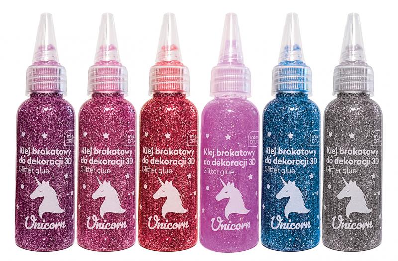 KLEJ BROKAT DO DEKOR 3D 50ML UNICORN A/12 WALENTYNKI