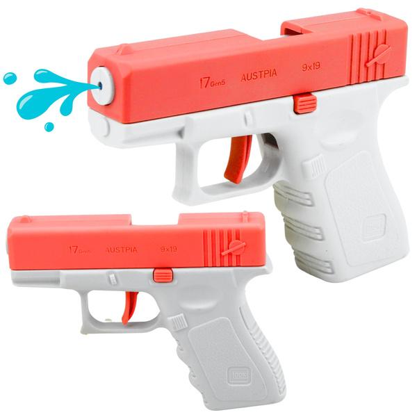 PISTOLET NA WODĘ MINI GLOCK BROŃ DLA DZIECI RÓŻOWY 13CM