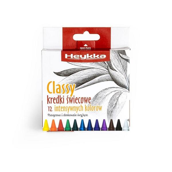 KREDKI ŚWIECOWE HEYKKA CLASSY 12 SZT