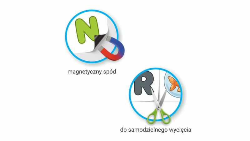 ZESTAW KREATYWNY MAGNETYCZNE LITERKI