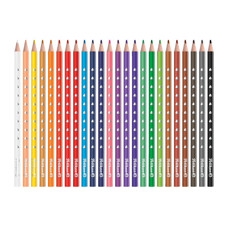 KREDKI 24 PELIKAN TRÓJKĄTNE SILVERINO