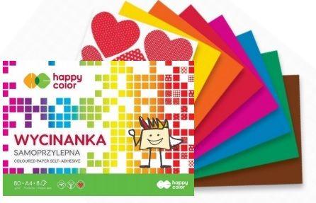 BLOK WYCINANKA SAMOPRZYLEPNA A4/8 HAPPY COLOR