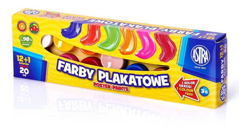 FARBY PLAKATOWE 12+1/20ML ASTRA