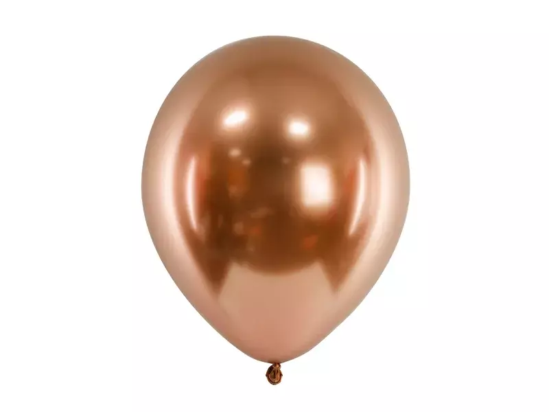 BALONY GLOSSY 30CM MIEDZIANY