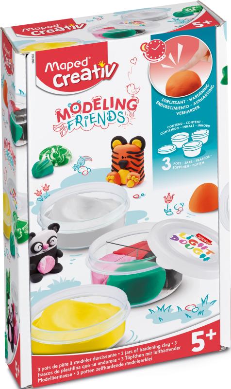MASA PLASTYCZNA CREATIV FRIENDS 2X18G 1x31G UZUPEŁNIENIE