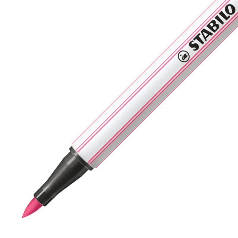 PISAKI STABILO 68 BRUSH RÓŻOWY