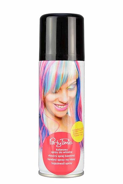 KOLOROWY SPRAY DO WŁOSÓW CZARNY HALLOWEEN