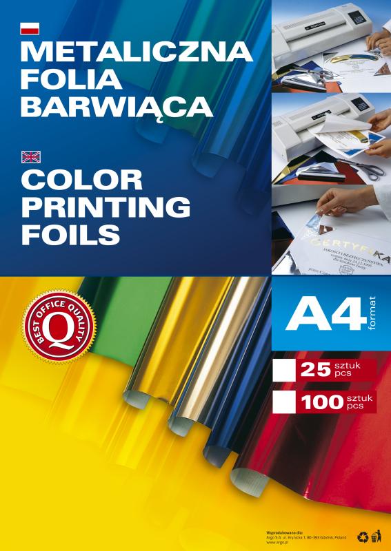 KALKA BARWIĄCA ZŁOTA A4 OP 25SZT