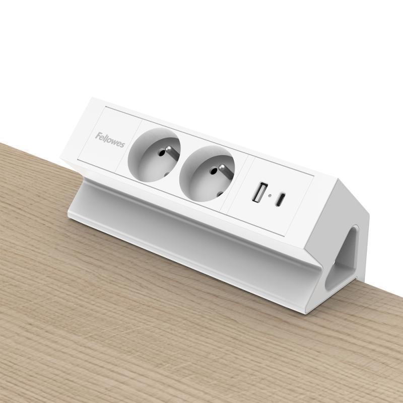 POWER DESK 2 TYP E BIAŁY BANER