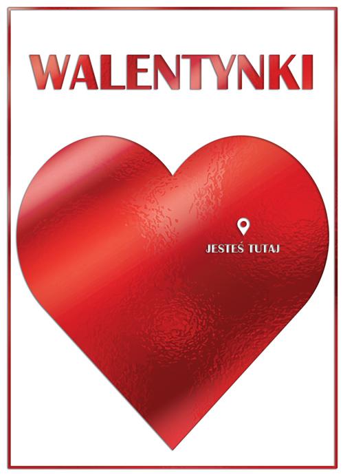 KARNET B6 WALENTYNKI SERCE I PINEZKA