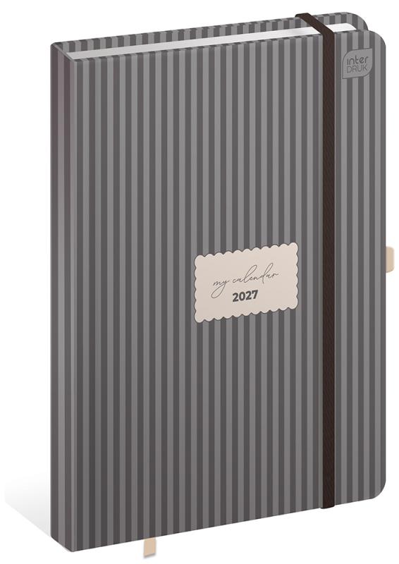 KALENDARZ KSIĄŻKOWY A5 384 MAT + UV STRIPES 2027