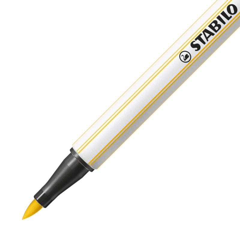 PISAKI STABILO 68 BRUSH ŻÓŁTY
