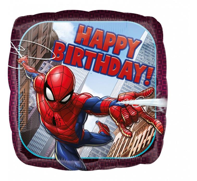 BALON FOLIOWY 18' SPIDERMAN HAPPY BIRTHDAY