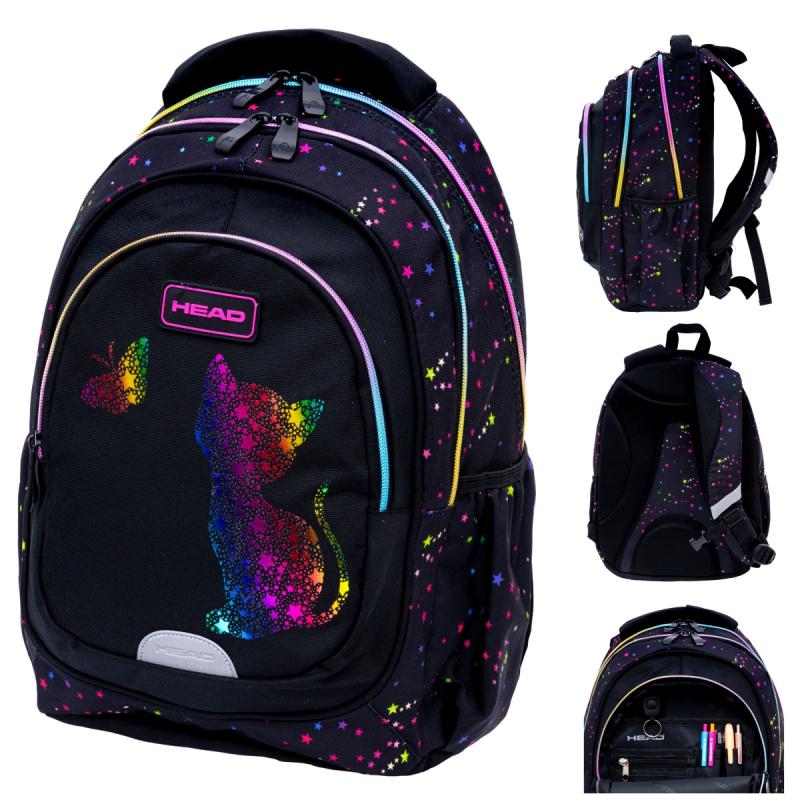 PLECAK HEAD GOLDEN EFFECT RAINBOW KITTY, AB330
