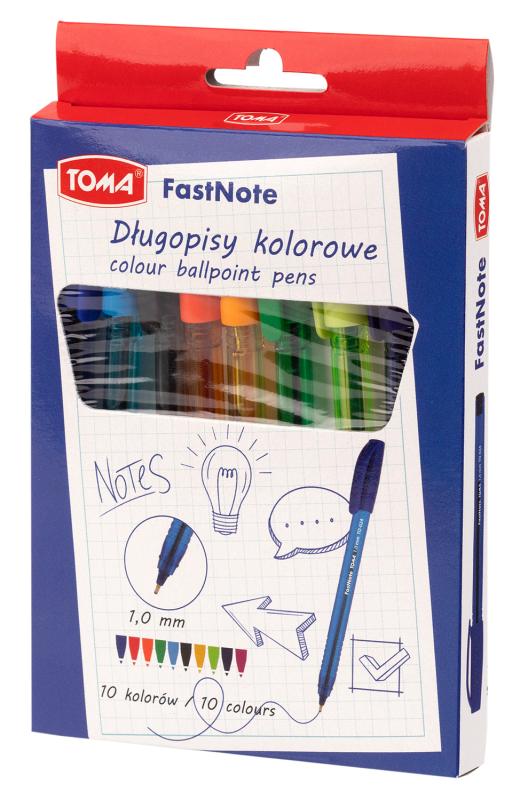 DŁUGOPIS TOMA MIX - KPL/10/