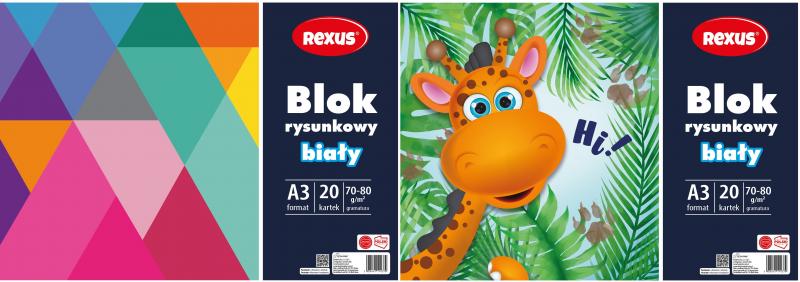 BLOK RYSUNKOWY A3/20 BIAŁY BENIAMIN