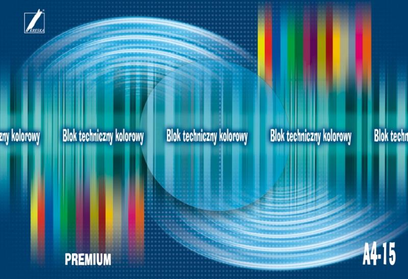 BLOK TECHNICZNY A4/15 KOLOR PREMIUM KRESKA