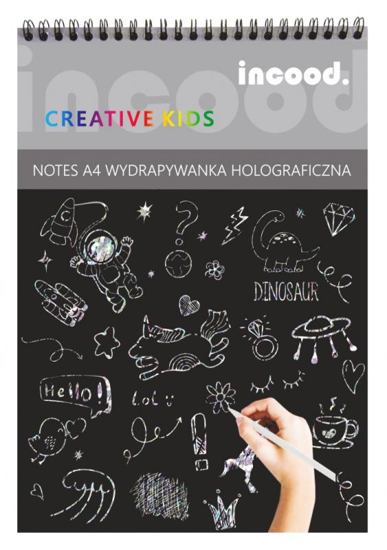 NOTES A4 WYDRAPYWANKA HOLOGRAFICZNA