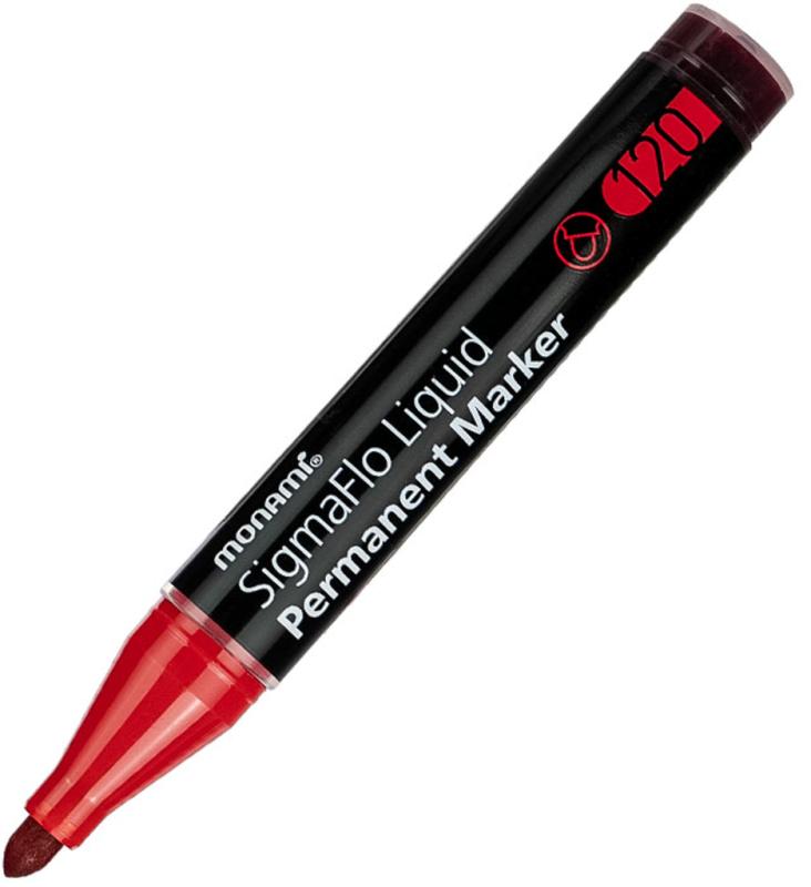 MARKER PERMANENTNY SIGMAFLO B 120 CZERWONY MONAMI (2080151503)