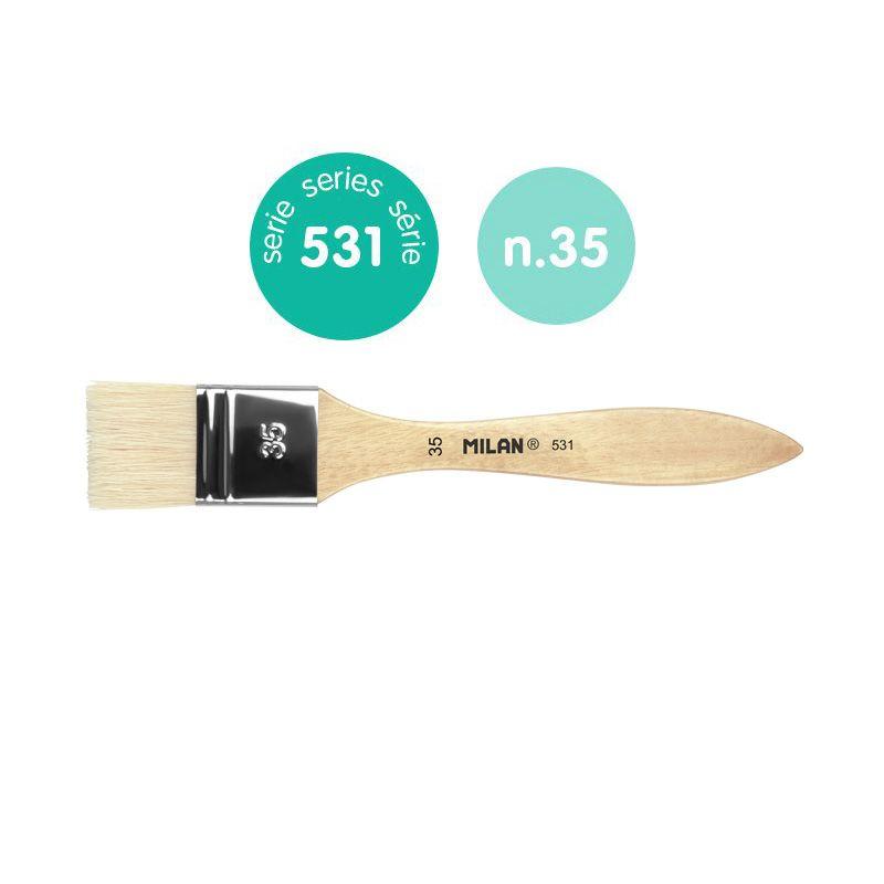 PĘDZLE MILAN 35/531 A1 PŁASKI SZCZECINA