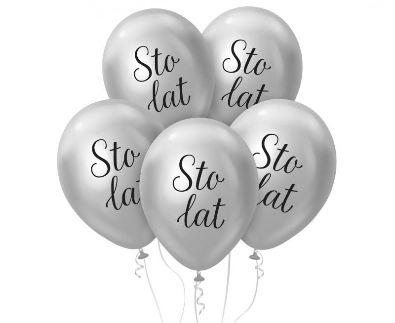 BALONY BEAUTY&CHARM STO LAT PLATYNOWE SREBRNE 12' A'5