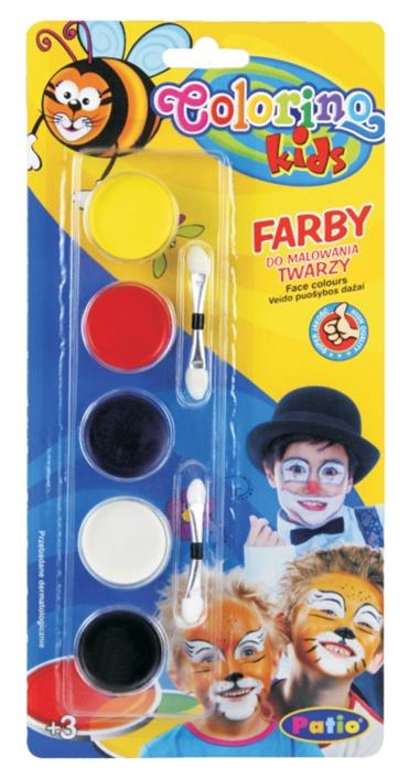 FARBY DO MALOWANIA TWARZY 5 KOL PATIO COLORINO