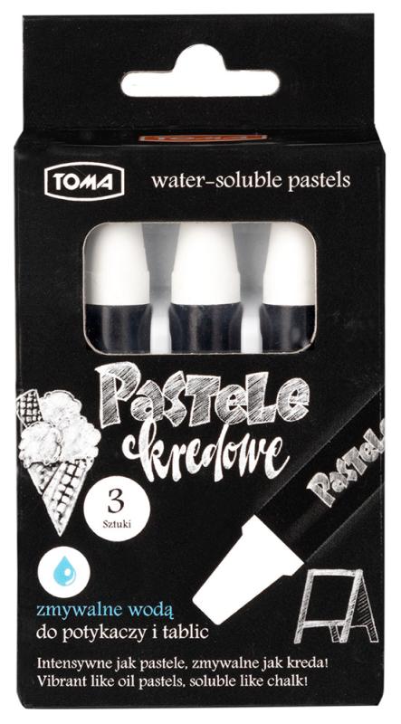 KREDKI PASTELE KREDOWE TOMA BIAŁE