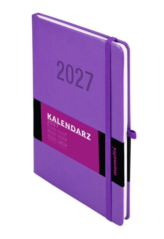 KALENDARZ B5 MEMOFIX TYGODNIOWY FIOLETOWY