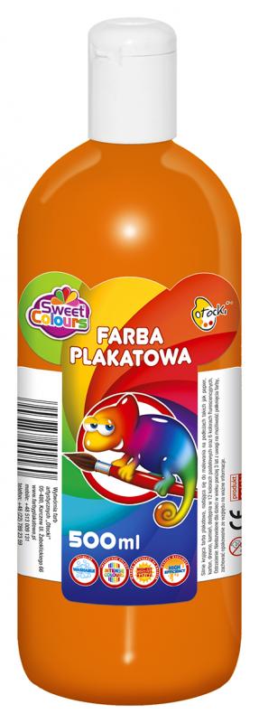 FARBA PLAKATOWA OTOCKI 500ML POMARAŃCZOWA