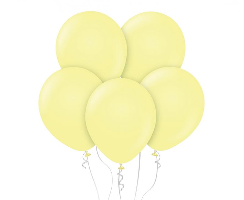 BALONY BEAUTY&CHARM MAKARONOWE ŻÓŁTE 12' A'50