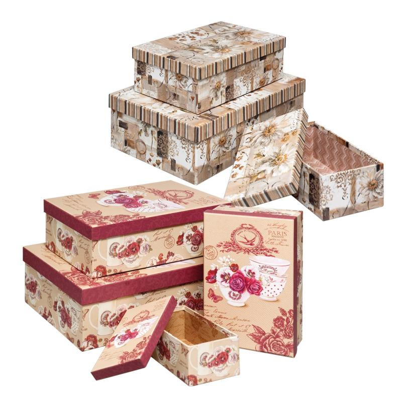 PUDEŁKA OZDOBNE SET 7SZT 2100-8117
