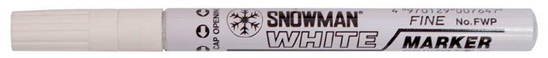 MARKER OL.SNOWMAN ŚREDNI BIAŁY