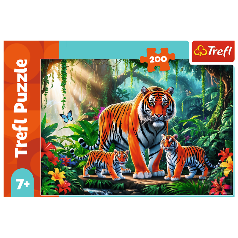 PUZZLE 200 TYGRYSIE ZWYCZAJE