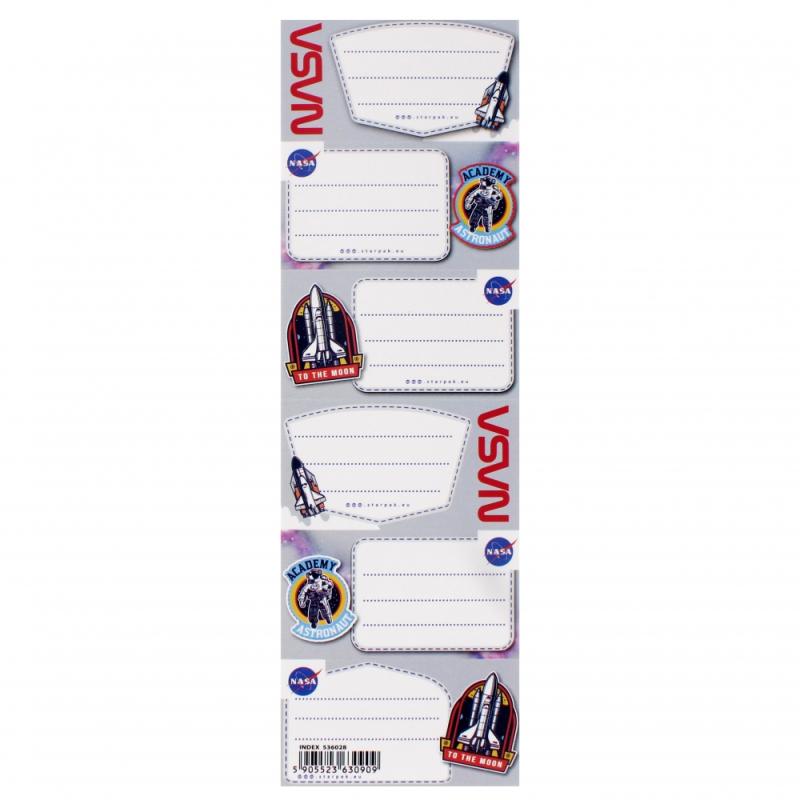 NAKLEJKI NA ZESZYT NASA A25