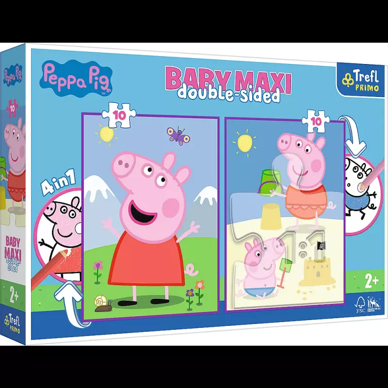 PUZZLE BABY MAXI 2X10 POGODNY DZIEŃ PEPPY