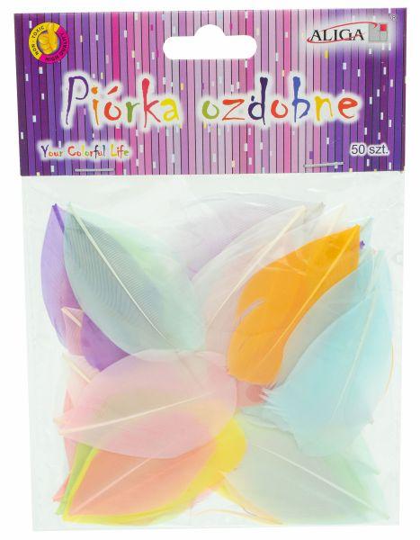 PIÓRKA P-3288 A/50 4-8CM MIX KOLORÓW