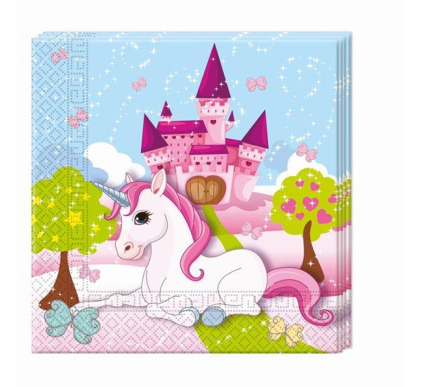 SERWETKI PAP. UNICORN 33X33 A20