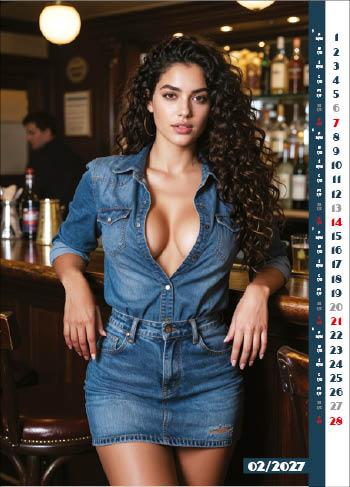 KALENDARZ WIELOPLANSZOWY JEANS GIRLS JOTAN STANDARD