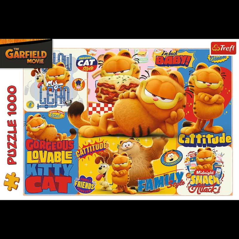 PUZZLE 1000 TREFL PRZYGODY GARFIELDA