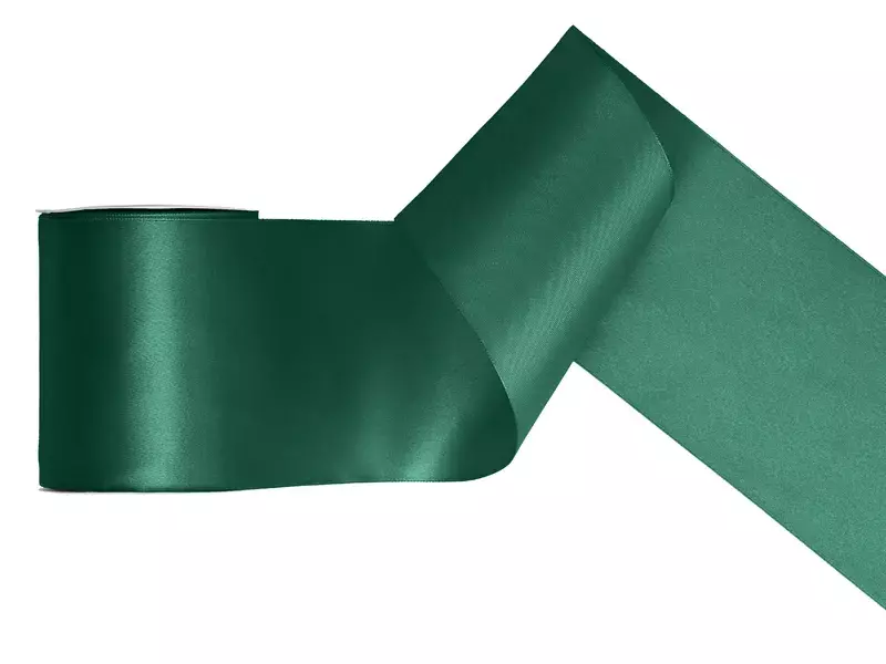 TASIEMKA SATYNOWA 100MM/25M BUTELKOWA ZIELEŃ