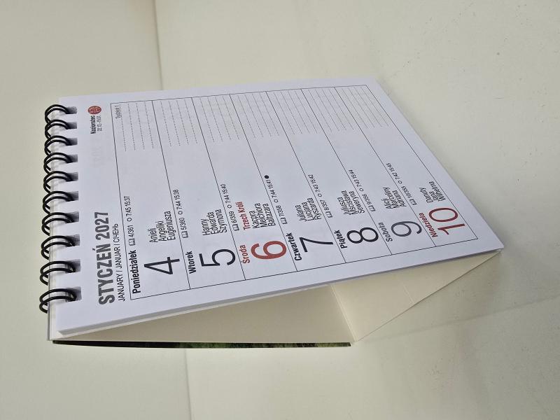 KALENDARZ BIURKOWY PIONOWY TYGODNIOWY MINI KBA5-MINI 2027