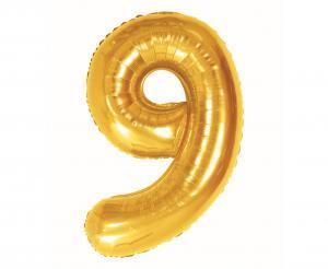 BALON FOLIOWY B&C CYFRA 9 ROYAL GOLD