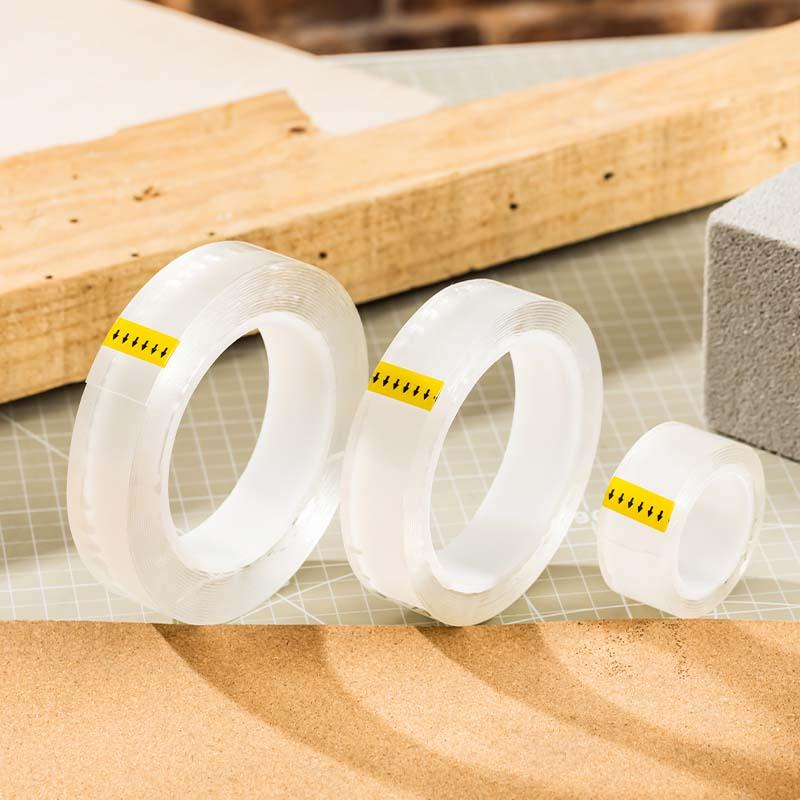 TAŚMA DWUSTRONNA WIELOFUNKCYJNA TRANSPARENTNA 1MM*24MM*3M DELI
