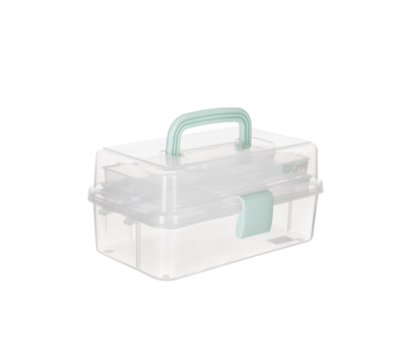ORGANIZER KUFEREK ROZKŁADANY MINT 27X17,5X14CM