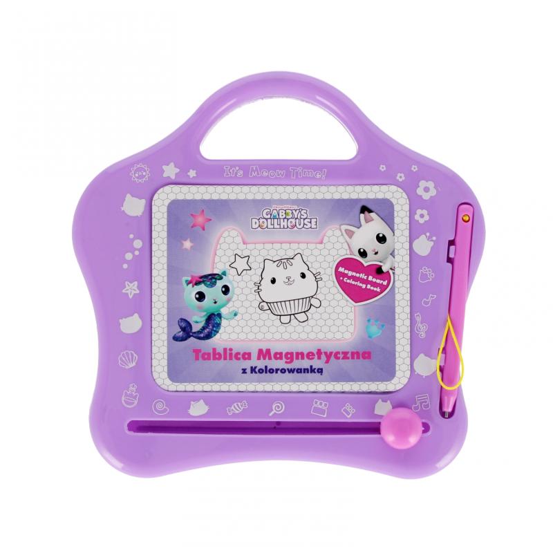 TABLICA MAGNETYCZNA Z KOLOROWANKĄ GABBYS DOLLHOUSE
