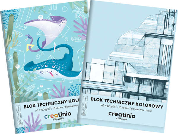 BLOK TECHNICZNY A3/10 KOLOR TOP CREATINIO 160G BANER