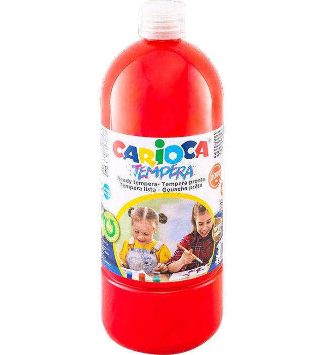 FARBA TEMPERA 1000ML CZERWONA CARIOCA (40430/10)