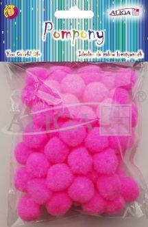 POMPONY POM-409 RÓŻOWE 2CM A60